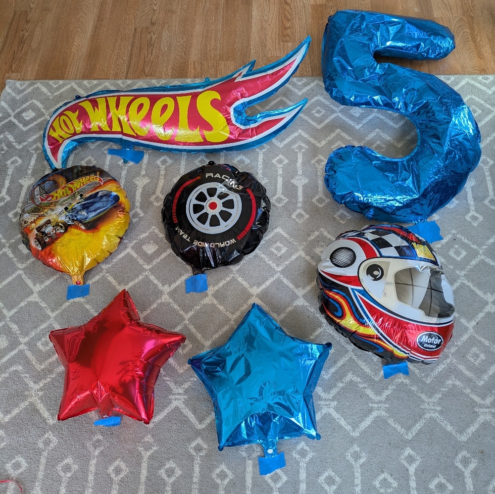 Hot Wheels Birthday Balloons 5th Birthday